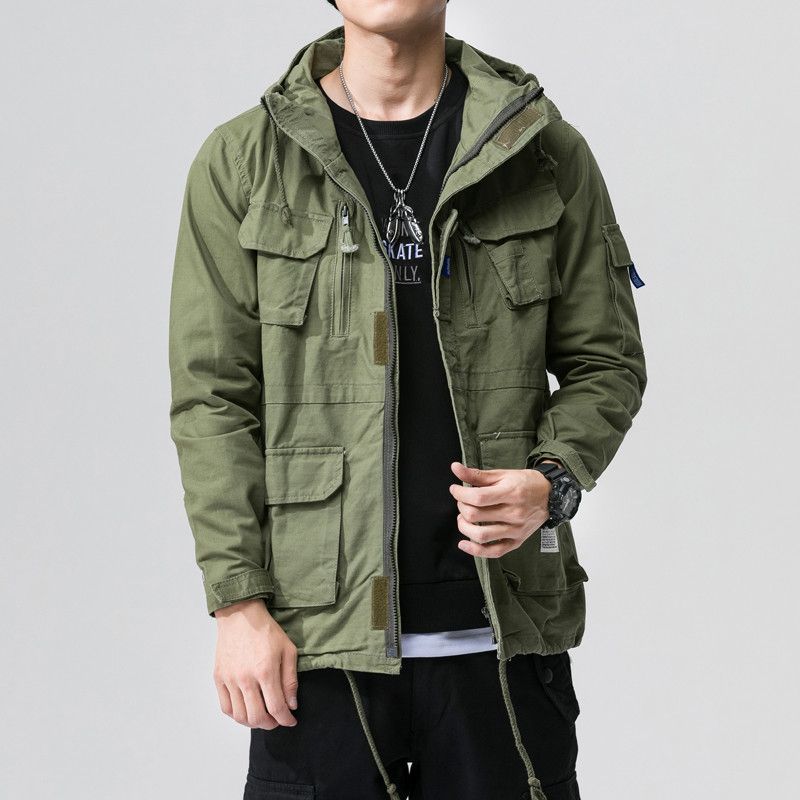cargo jacket with hood