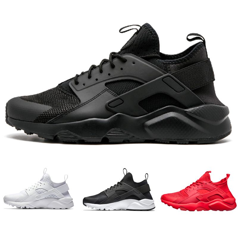 Großhandel Nike Air Huarache 4.0 Triple Schwarz Huarache Ultra Run