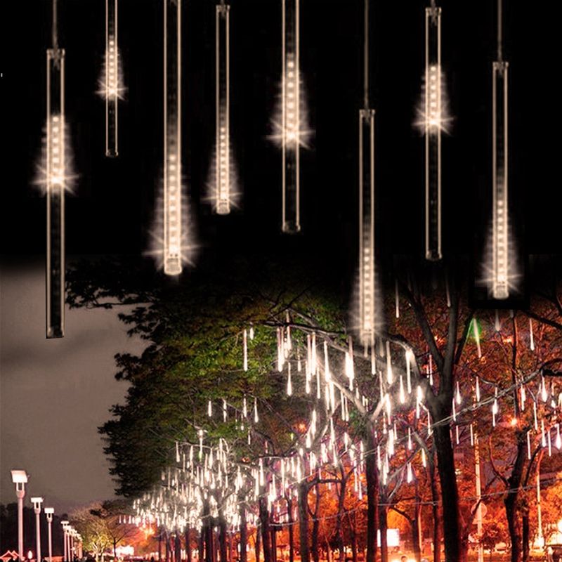 Luzes de natal Ao Ar Livre 50 cm Chuva de Meteoros Tubos De Chuva Do Casamento Luzes de natal Ao Ar Livre 50 cm Chuva de Meteoros Tubos De Chuva Do Casamento