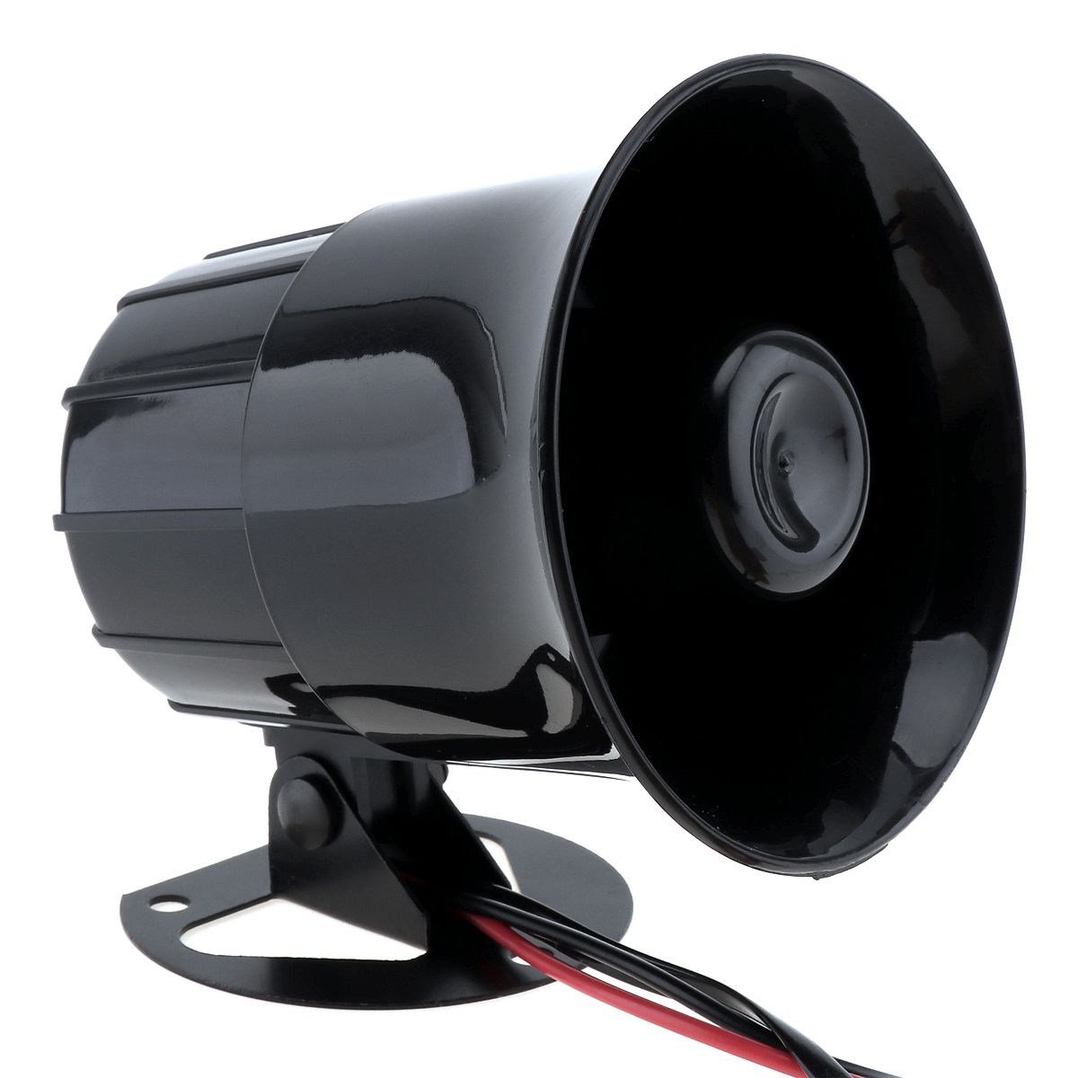 105db 30W 12V 3 Sound Black Speaker Loud Siren Horn for Car/Motorcycle/Vehicles