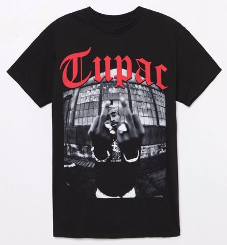 tupac middle finger shirt