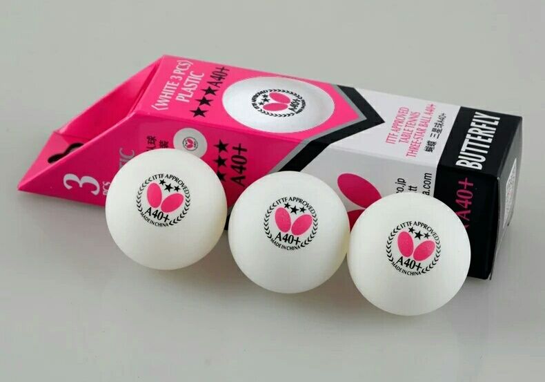2020 Butterfly Table Tennis Balls With Three Stars 40 Three Sets