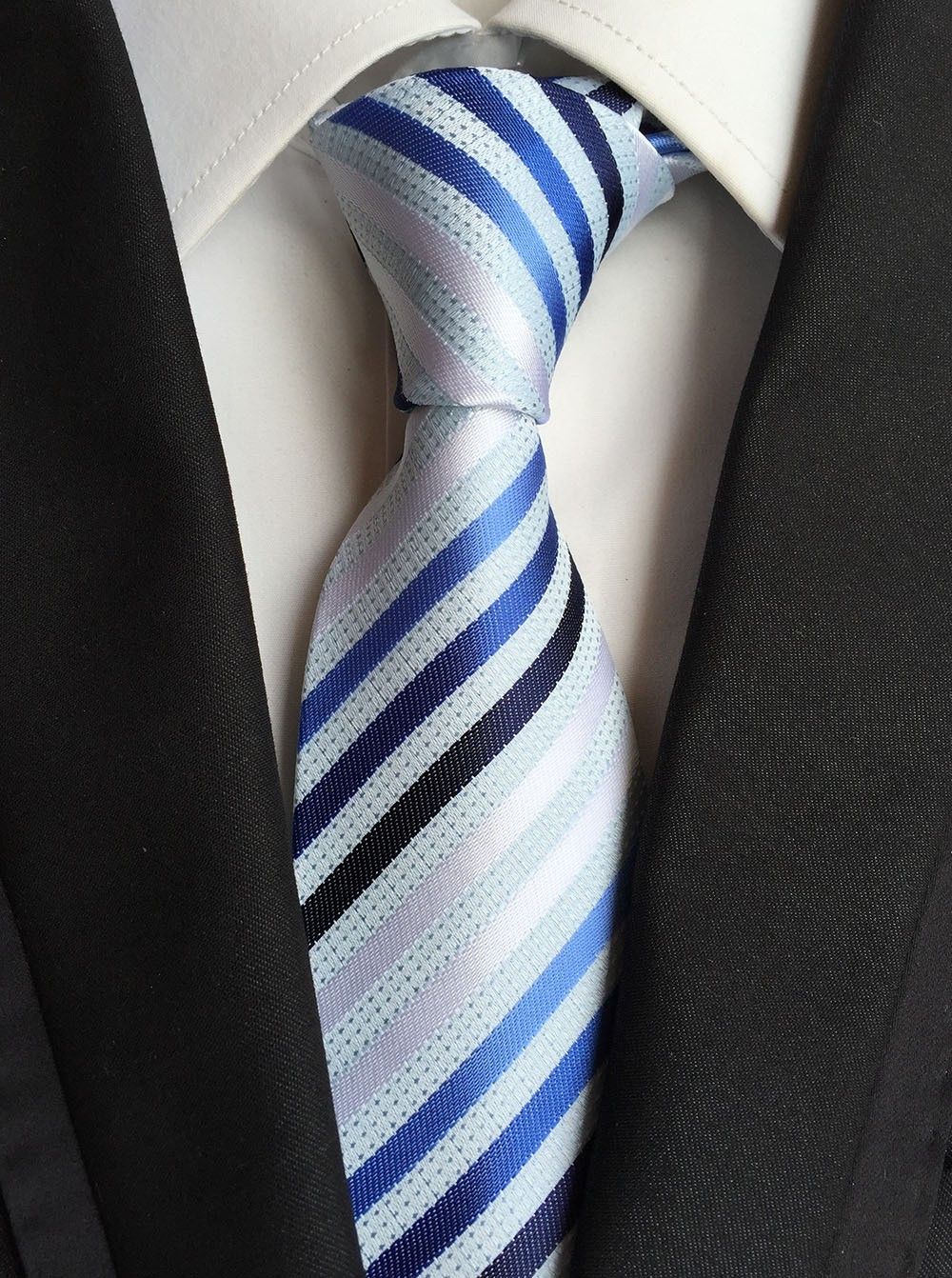 A Rayas Para hombres Corbata Corbata De Poliéster Formal Suit Skinny Accesorios Para Caballeros 