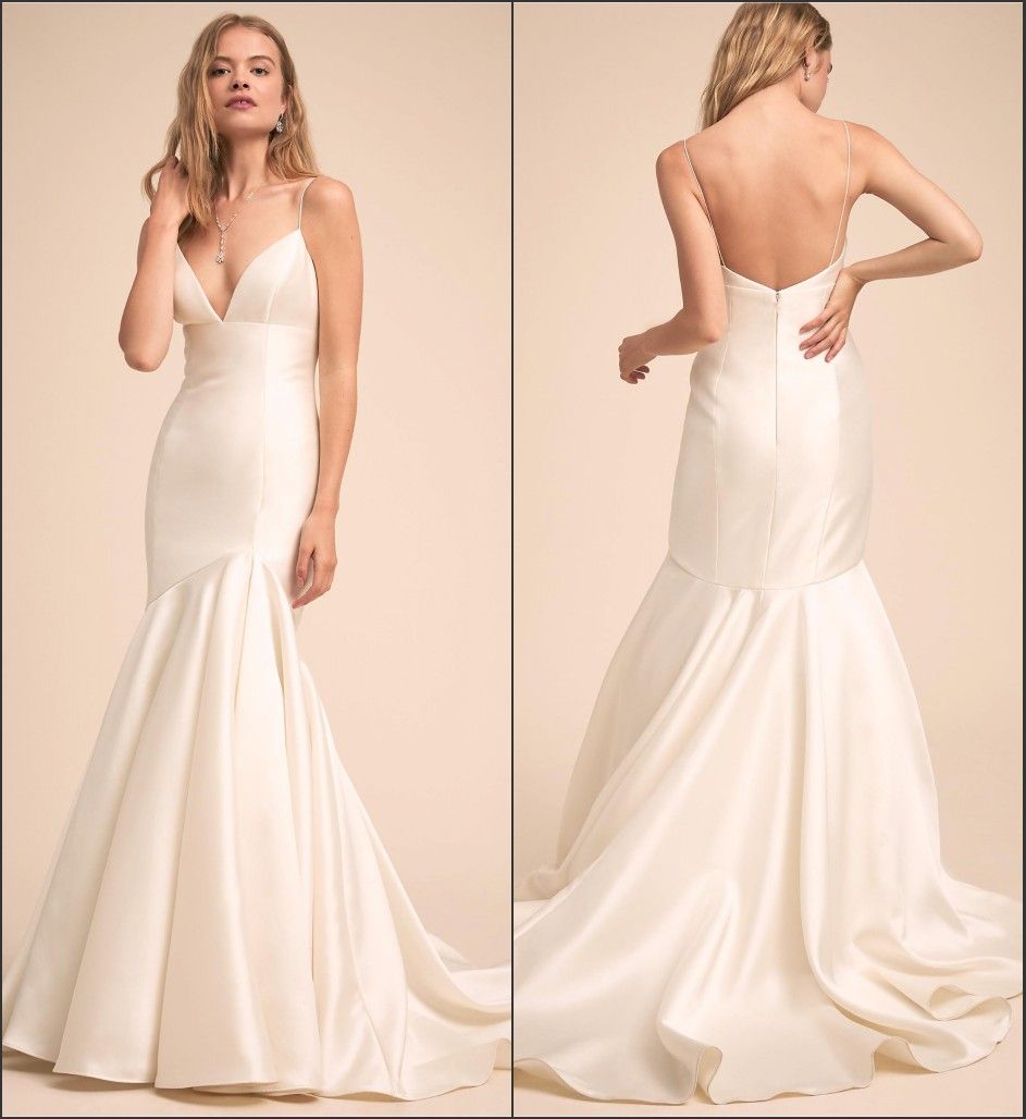 silk mermaid wedding dress