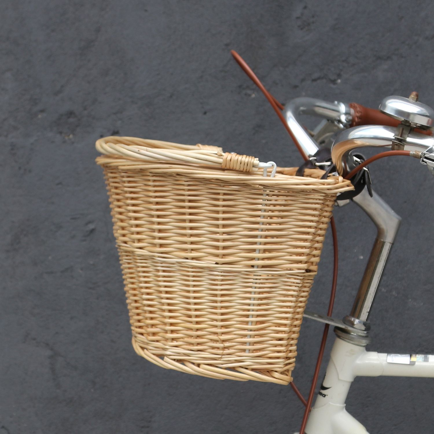 prosource style front handlebar wicker bike bicycle basket