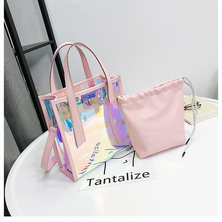 pequeña bandolera mensajero de PVC Bolso cruzado con láser para mujer holográfica #pink pequeña bandolera mensajero de PVC Bolso cruzado con láser para mujer holográfica #pink