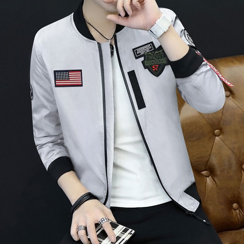 Compre Nueva Chaqueta De Hombre 2018, Chaqueta Nueva Capa Delgada De Hombre,  Chaqueta De Hombre, Tendencia De Primavera Y Otoño, Ocio Juvenil Coreano A  17,4 € Del Asfas14561 | DHgate.Com