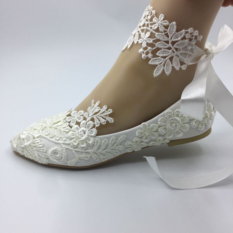 flat wedding shoes