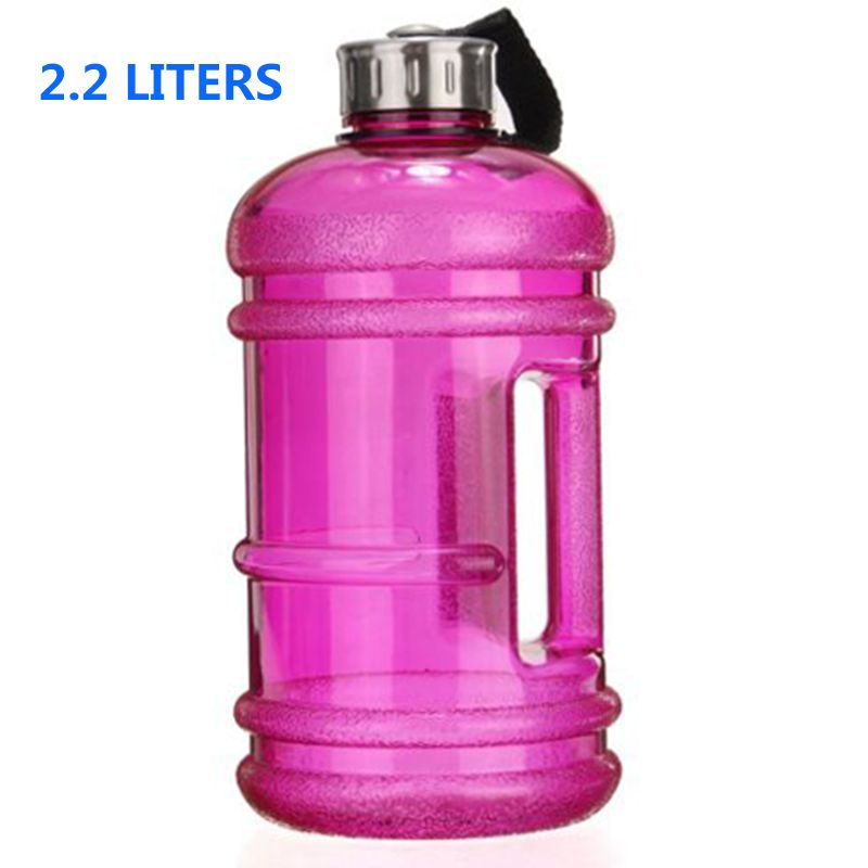 New 2.2L Gym Water Bottle BPA Free Large Sport Training Camping