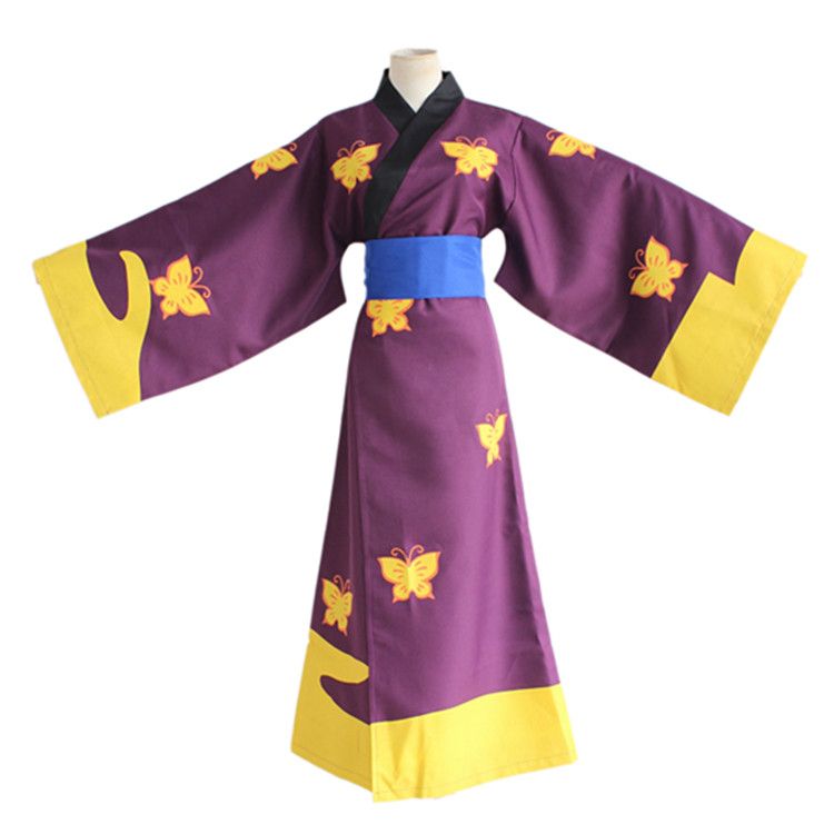 Halloween Cosplay Costume Man Japanese Anime GINTAMA Kimono Party Show COS Suit