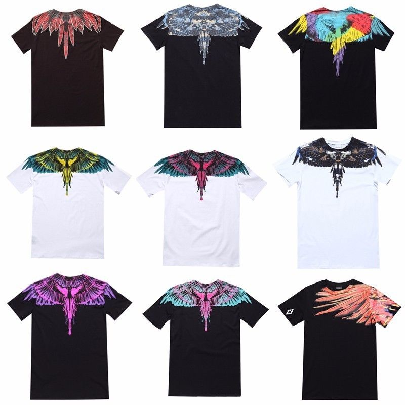 Burlon T Shirts Men Women Italy County Of Milan Feather Wings MB T RODEO MAGAZINE Tee Marcelo Burlon T Shirts Greencactus, $18.15 DHgate.Com