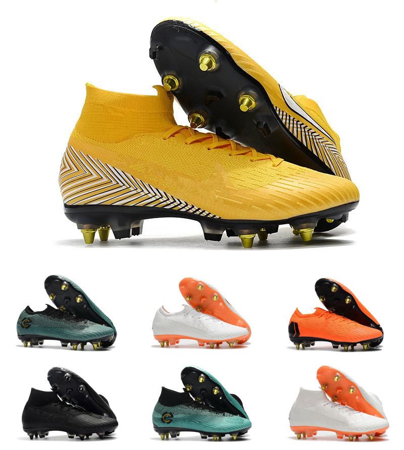 Alta Copa Mundial de fútbol para hombre Calzado Mercurial Superfly VI 360 Elite SG