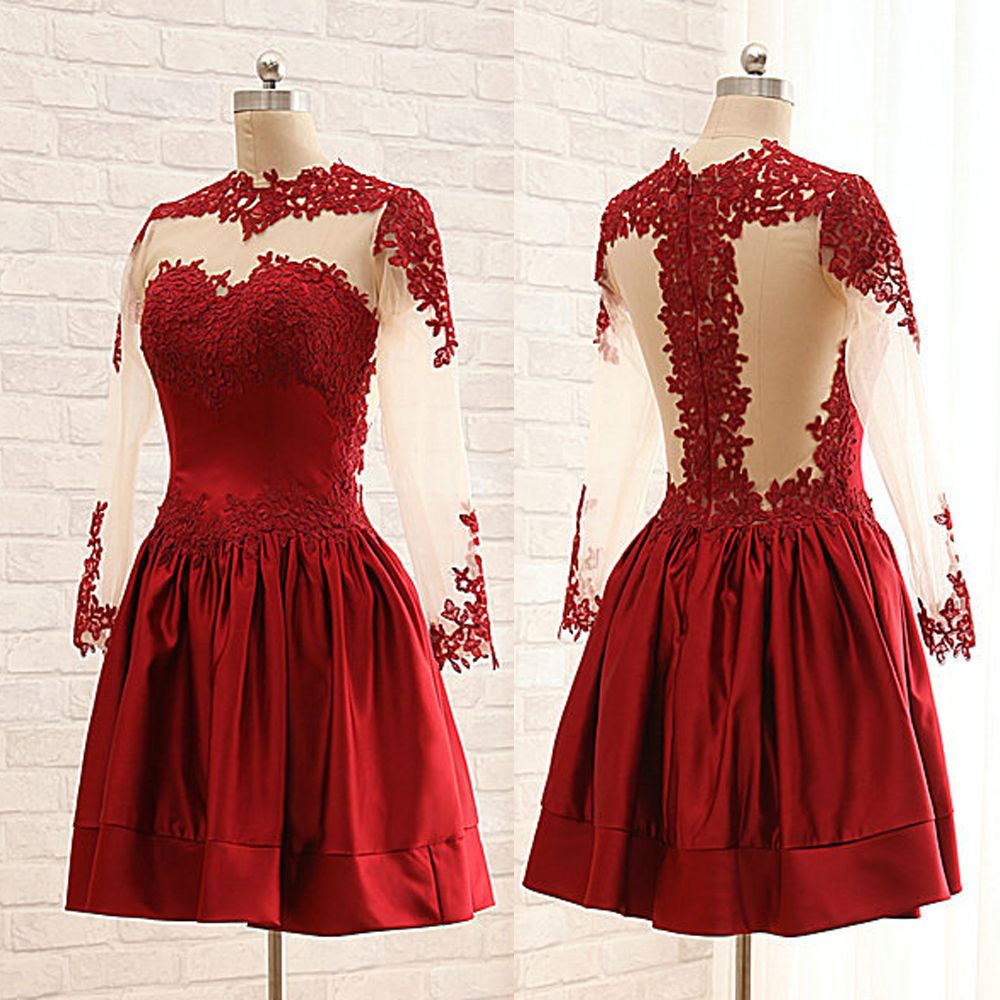 semi formal attire red