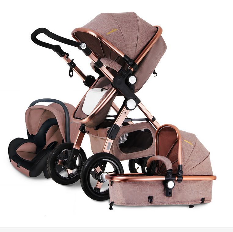 gold stroller set