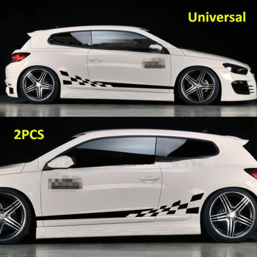 Acquista 2 Pezzi Adesivi Auto Adesivi Impermeabili In Vinile Con Grafica Laterale Adesivi Carrozzeria Adesivi Neri A 9 67 Dal Ldyou1990 Dhgate Com