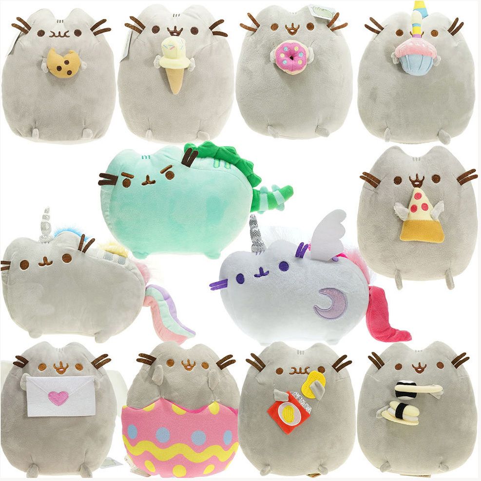 Acheter Nouveau 23cm Le Chat Gateau Des Anges Cookie Icecream Egg Pizza Donut Arc Sushi Dinosaur Dino Lune Chat En Peluche Poupee De 7 3 Du Toonhua Dhgate Com