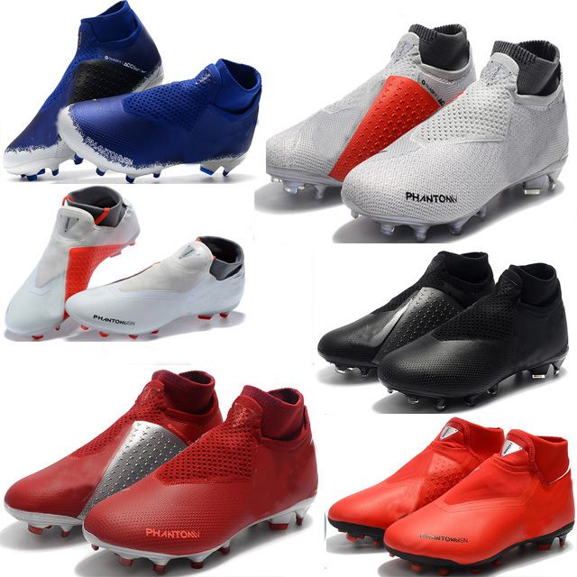 Compra Nuevos Zapatos De Fútbol De Calidad Superior Originales Phantom  Vision Elite DF AG Tacos De Fútbol Calcetines Zapatos De Fútbol Sin  Cordones Botas De Fútbol De Tobillo Alto Barato | Entrega