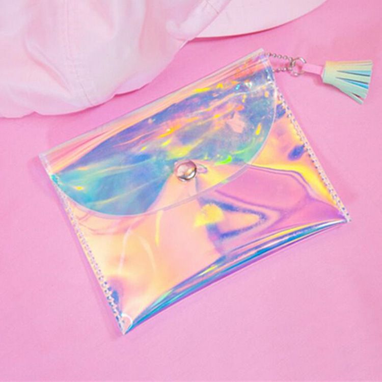 holographic clutch bag