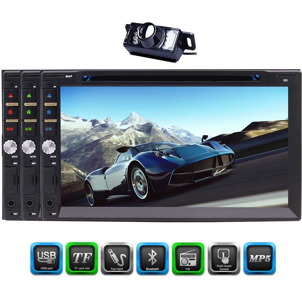 7/" Double 2 Din Bluetooth Car Stereo Radio FM//MP5 Player Touch Screen In-Dash US