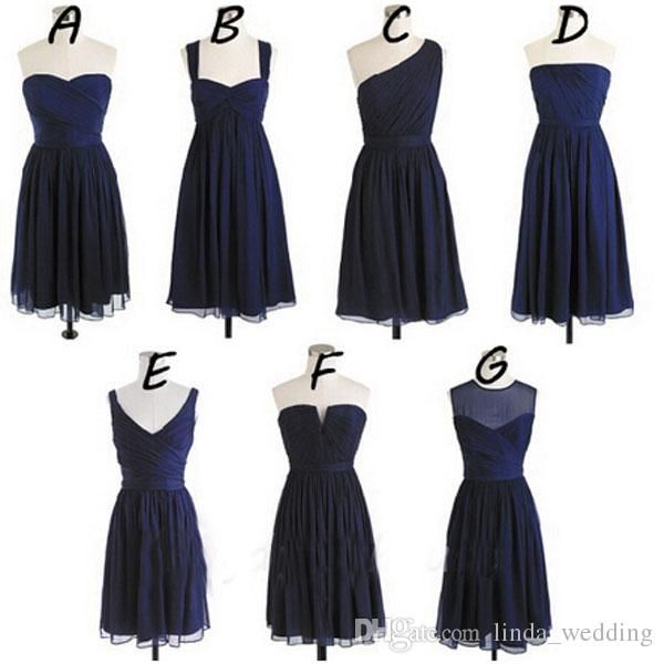 navy blue junior bridesmaid dress