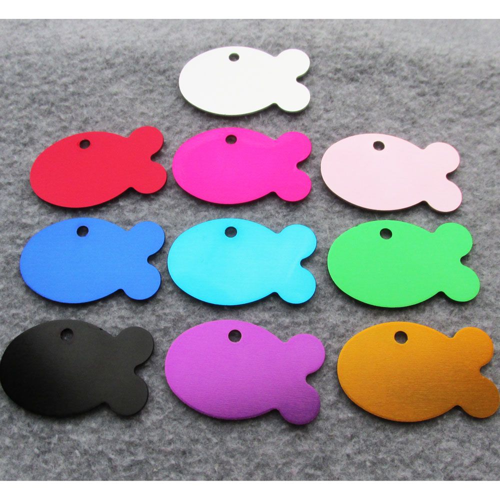 fish shaped cat tag