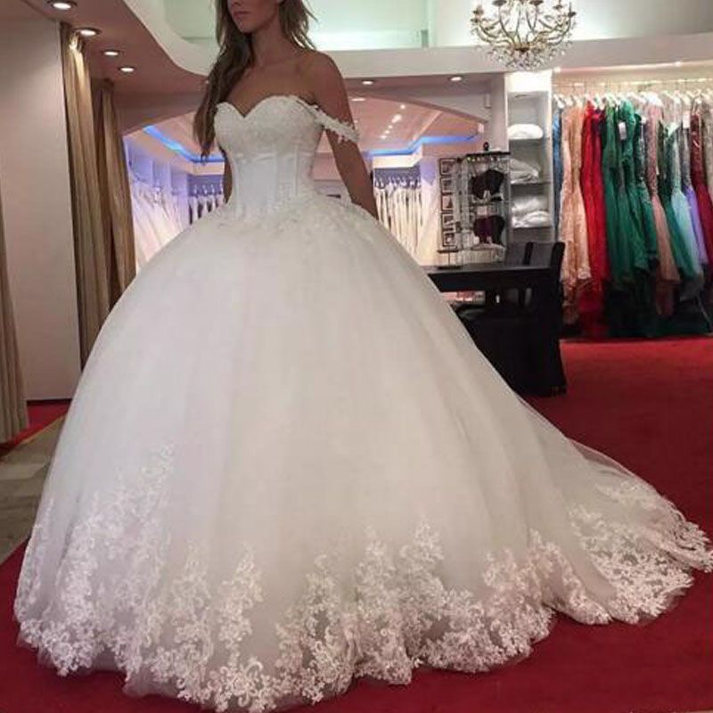 Acquistare Abiti Da Sposa Bellissime Da Ballo Abiti Da Sposa Con Spalline A  Cuore Con Spalline In Tulle Puffy Abiti Da Sposa Su Misura Abito Da Sposa  Su Misura Economico | Consegna