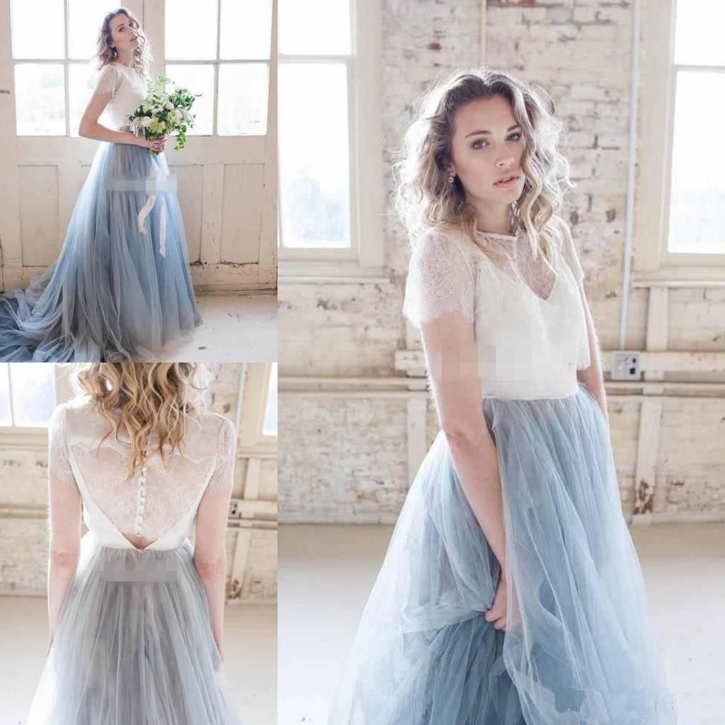 light blue grey bridesmaid dresses