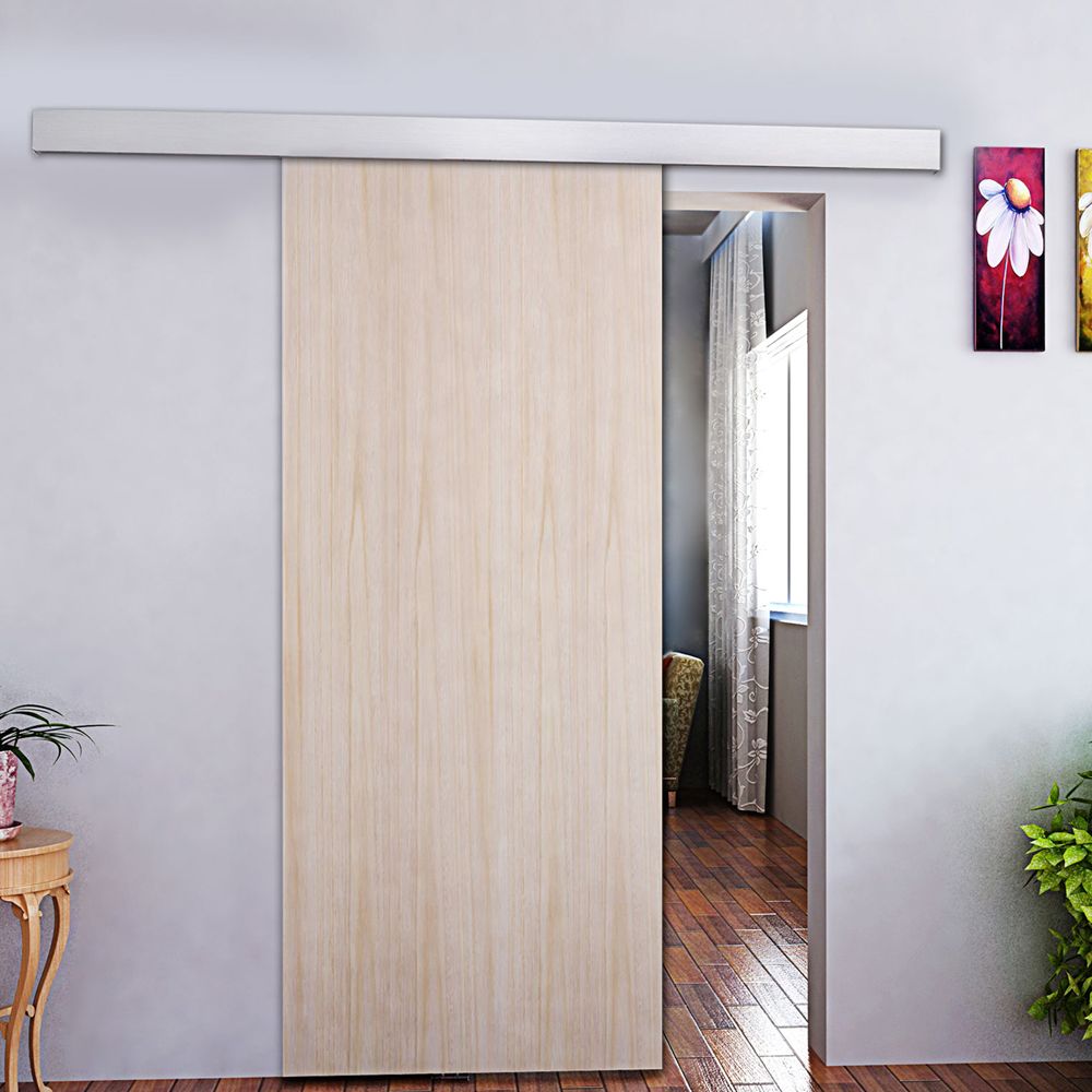 Sliding Barn Door Hardware 6 6ft Aluminum Alloy Modern Sliding