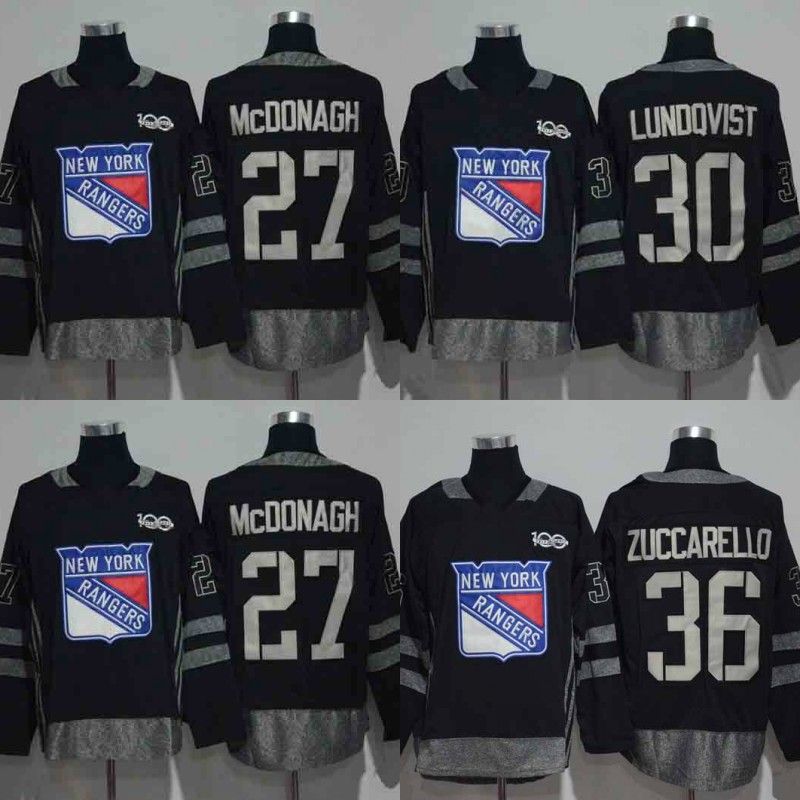 black new york rangers jersey
