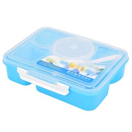 Portable 3 Sizes Plastic Clear Storage Food Lunch Box Pinic Container With Lid