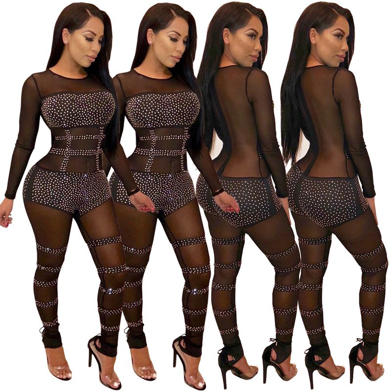 rhinestone jumpsuit prom