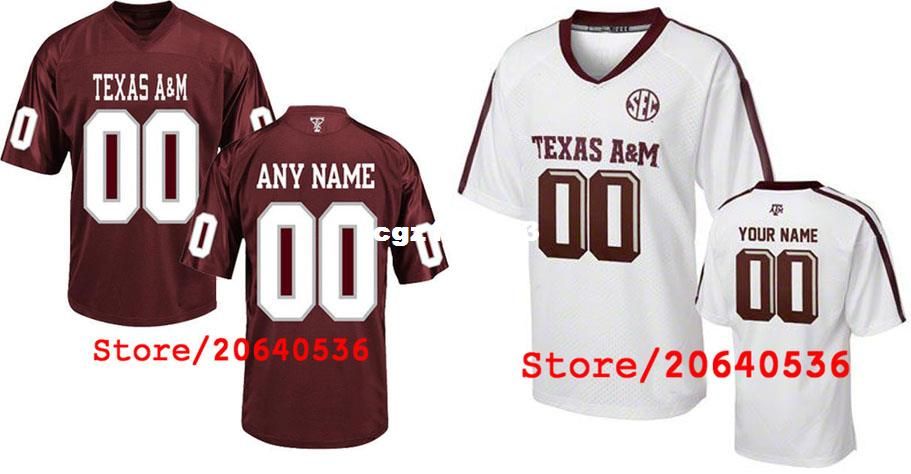 texas a&m football jersey custom