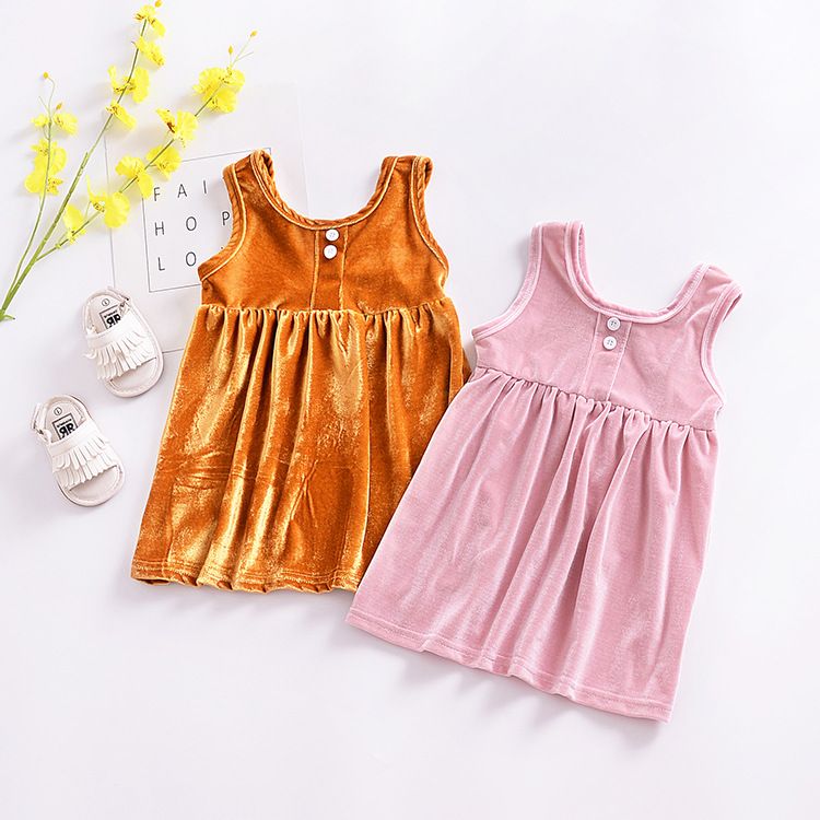 orange colour dress for baby girl