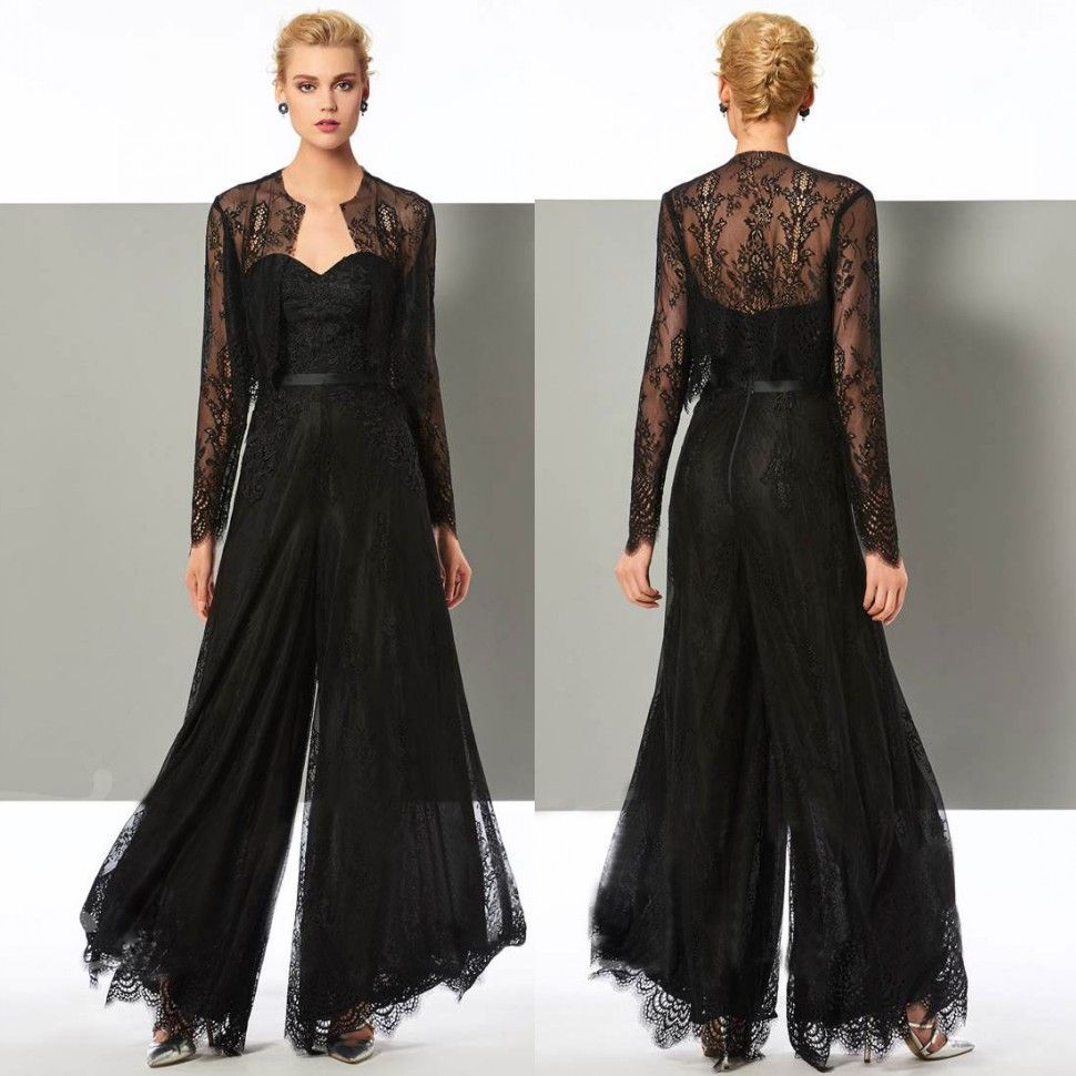 lace jumpsuit for wedding guest