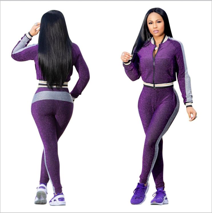 womens purple tracksuit