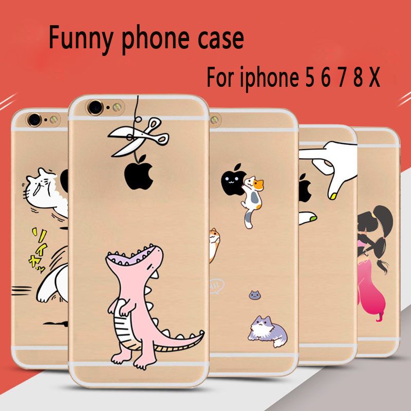 For iphone X case Creative Cute Dinosaur phone case For iPhone 5 6 7 8 Plus case Soft TPU Full Cover 40 styles For iphone X case Creative Cute Dinosaur phone case For iPhone 5 6 7 8 Plus case Soft TPU Full Cover 40 styles