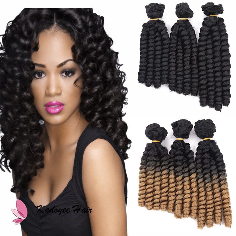 Cheap 3bundles Pack 8 10inch Bouncy Curly Hair Heat Resistant
