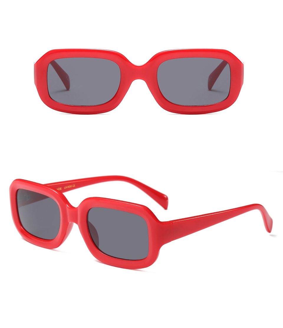 square red sunglasses
