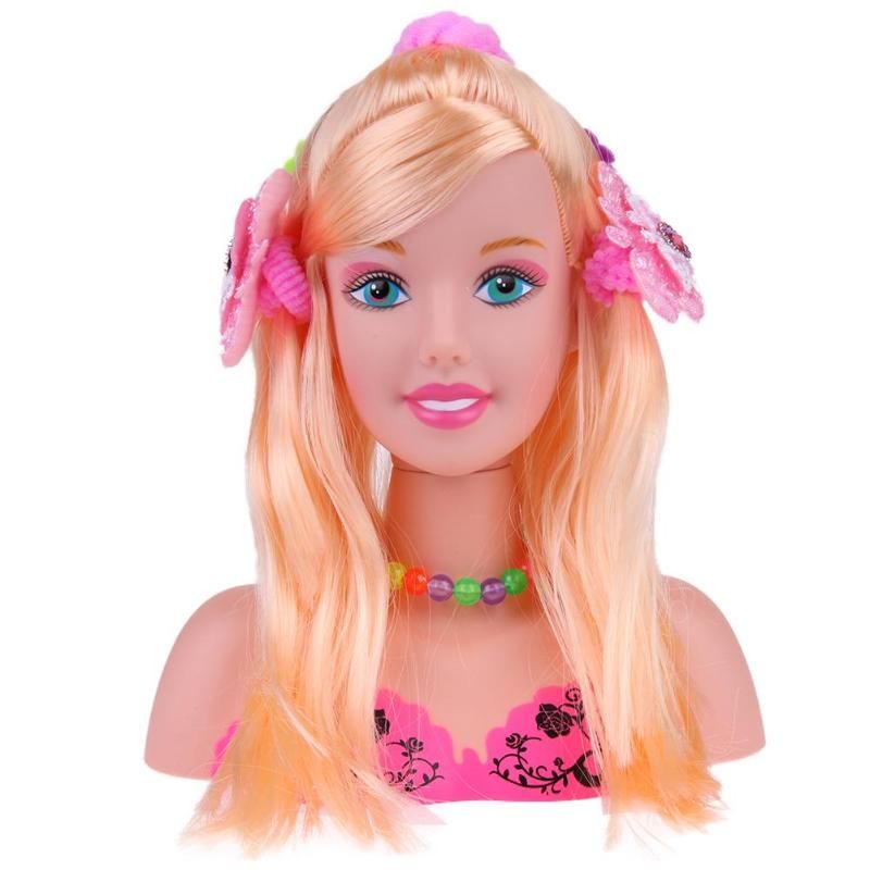 Half Body Makeup Hairstyle Doll Hairdressing Head Fashion Dolls Mannequin Head Girls Pretend Play Toys Gift Half Body Makeup Hairstyle Doll Hairdressing Head Fashion Dolls Mannequin Head Girls Pretend Play Toys Gift