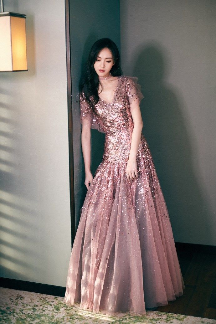 Sequins Prom Dresses Bean Sand Color 