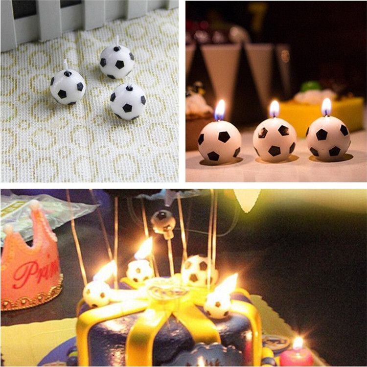 Hot Sale Creative Cartoon Football Candles Birthday Cake Candle