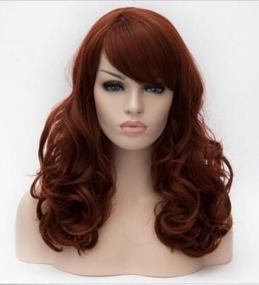 Fluffy Wavy Long Capless Pear Hairstyle Heat Resistant Synthetic