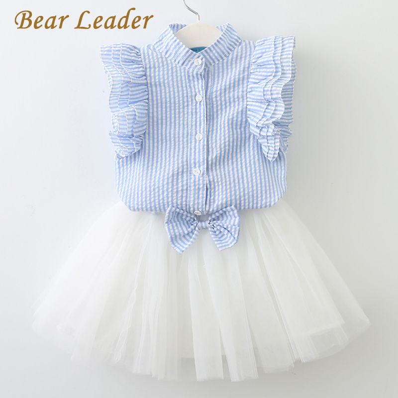 vestido listrado leader