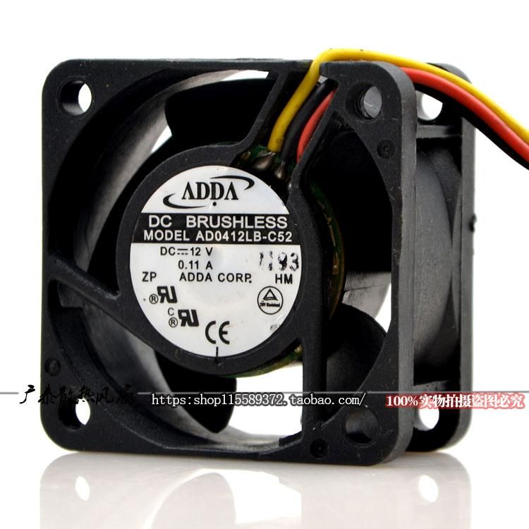 FOR ADDA 4020 12V 0.11A AD0412LB-C52 double ball cooling fan