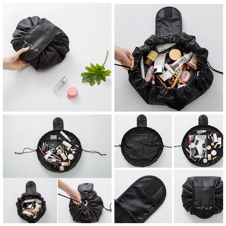 lazy drawstring cosmetic bag