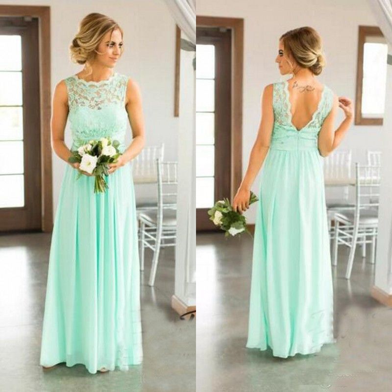 Mint Green Bridesmaid Dress 2019 Cheap 