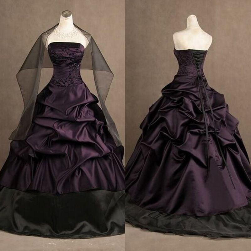dark wedding dresses