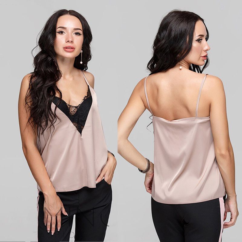 blusas en satin 2018
