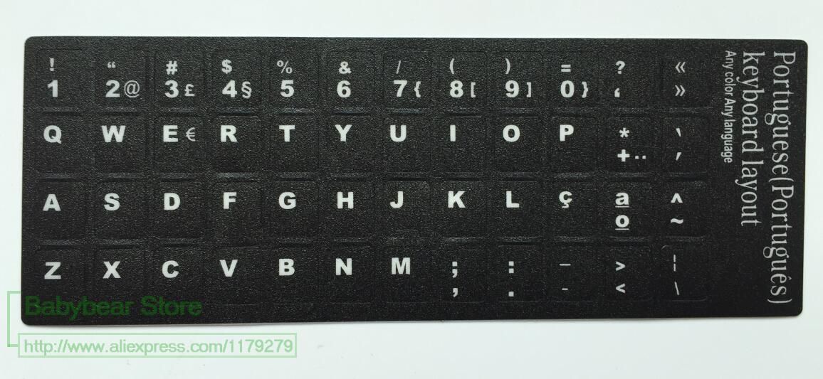 Satin Al For10 12 13 14 15 17 Inc Dizustu Masaustu 2 Adet Grup Klavye Cikartmalar Portekizce Alfabe Portekiz Dili Klavye Sticker Tl230 37 Dhgate Comda