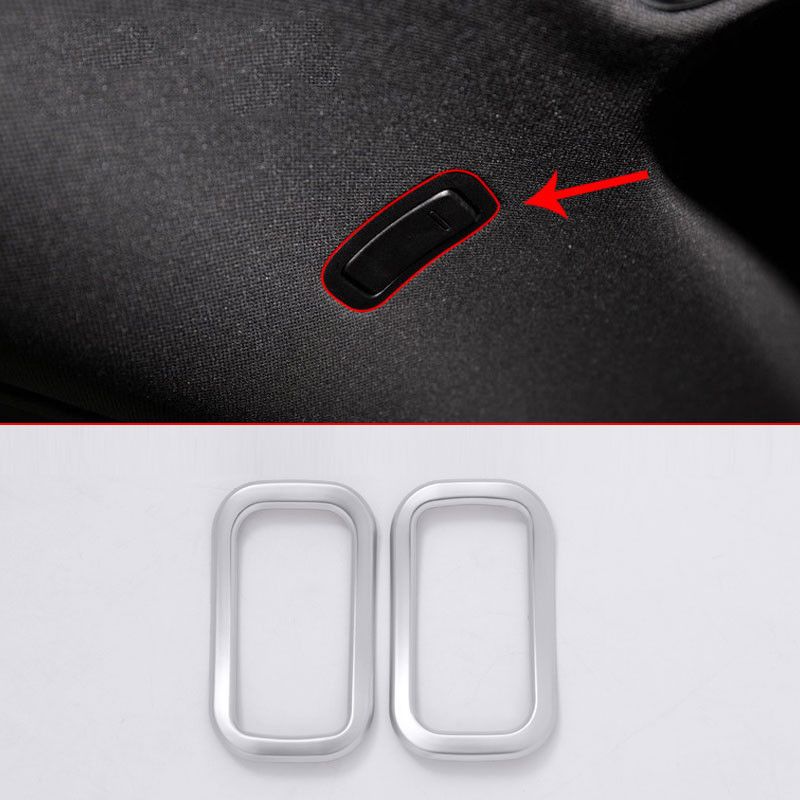 2PCS Chrome Roof Hook Trim Cover for Mercedes Benz S Class W222 S320 2014-17